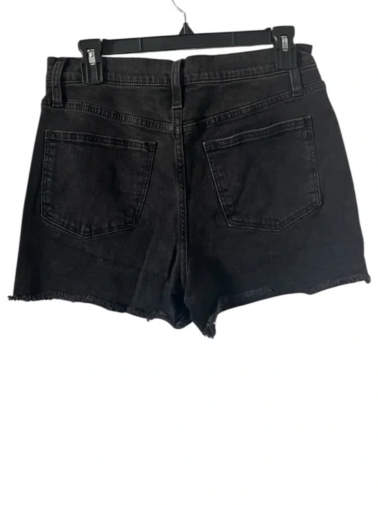 Madewell High Rise Denim Black Shorts Size 27 - Picture 3 of 12